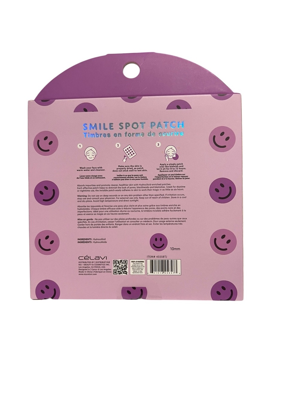 Celavi Smile Spot Patch Hydrocolloid Acne Pimple Patches 72 Ct - Picture 3 of 4